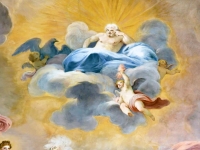 Fresco en el Museo del Palacio Real de Caserta