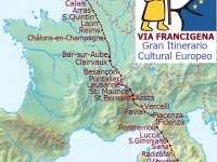 Via Franchigena Map - par it.wikipedia.org