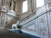 Escalera de mármol Palacio Real de Caserta